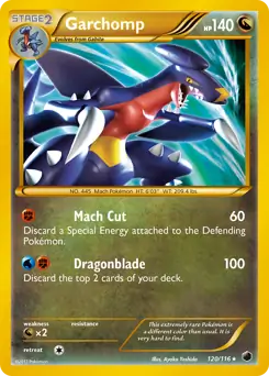 Garchomp Secret Pokemon card from Plasma Freeze
