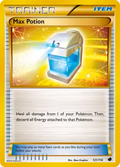 Max Potion Secret Pokemon card from Plasma Freeze