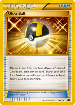 Ultra Ball Pokemon card from Plasma Freeze