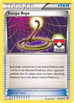 Escape Rope Pokemon card from Plasma Storm