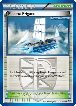 Plasma Frigate Pokemon card from Plasma Storm