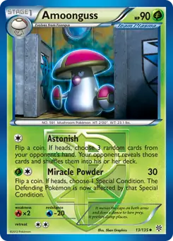 Amoonguss Pokemon card from Plasma Storm