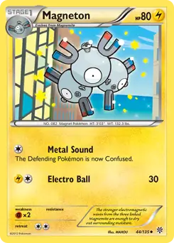 Magneton Pokemon card from Plasma Storm
