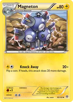 Magneton Pokemon card from Plasma Storm