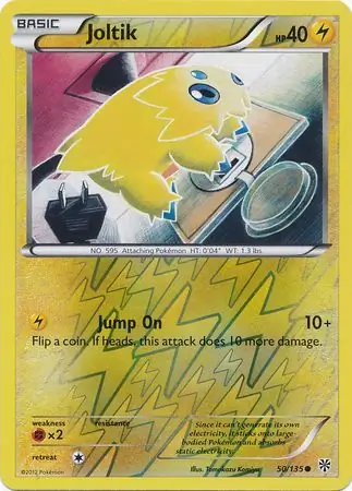 Joltik Reverse Holo Pokemon card from Plasma Storm