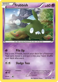 Trubbish Pokemon card from Plasma Storm