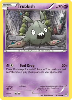Trubbish Pokemon card from Plasma Storm