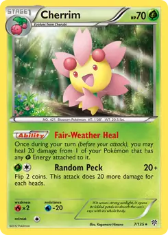 Cherrim Pokemon card from Plasma Storm