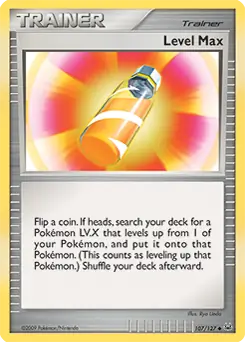 Level Max Pokemon card from Platinum