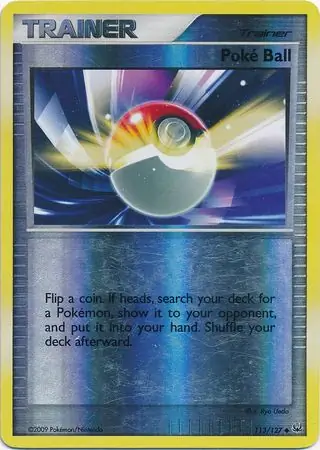 Poke Ball Reverse Holo Pokemon card from Platinum