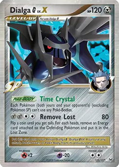 Dialga G Lv.X Pokemon card from Platinum