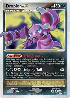 Drapion Lv.X Pokemon card from Platinum