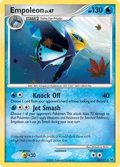 Empoleon Pokemon card from Platinum