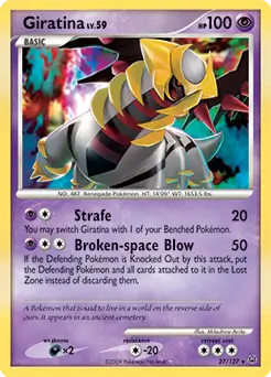Giratina Lv. 59 Pokemon card from Platinum