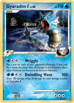 Gyarados G Pokemon card from Platinum