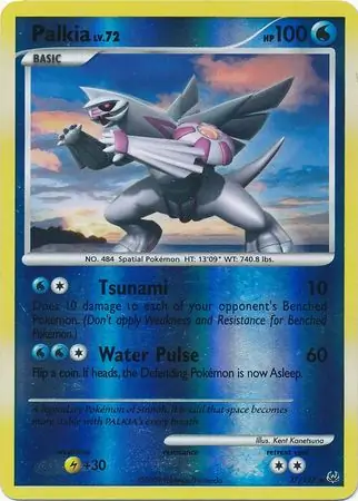 Palkia Reverse Holo Pokemon card from Platinum