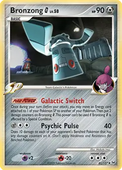 Bronzong G Pokemon card from Platinum