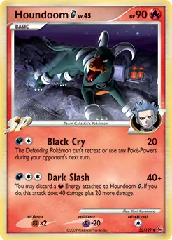 Houndoom G Pokemon card from Platinum