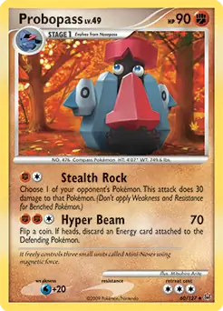 Probopass Pokemon card from Platinum