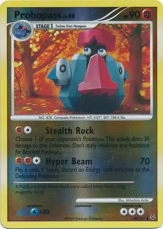 Probopass Reverse Holo Pokemon card from Platinum