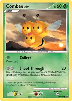 Combee Pokemon card from Platinum
