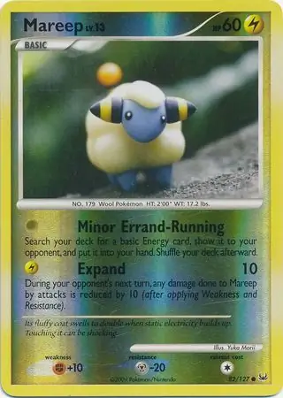 Mareep Reverse Holo Pokemon card from Platinum