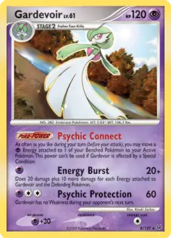 Gardevoir Holo Pokemon card from Platinum