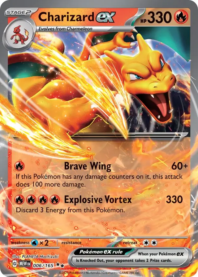 Charizard ex Pokemon card from Pokemon Card 151