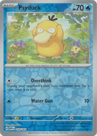 Psyduck Reverse Holo Pokemon card from Pokemon Card 151