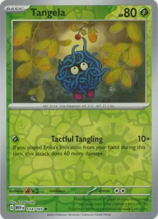 Tangela Reverse Holo Pokemon card from Pokemon Card 151
