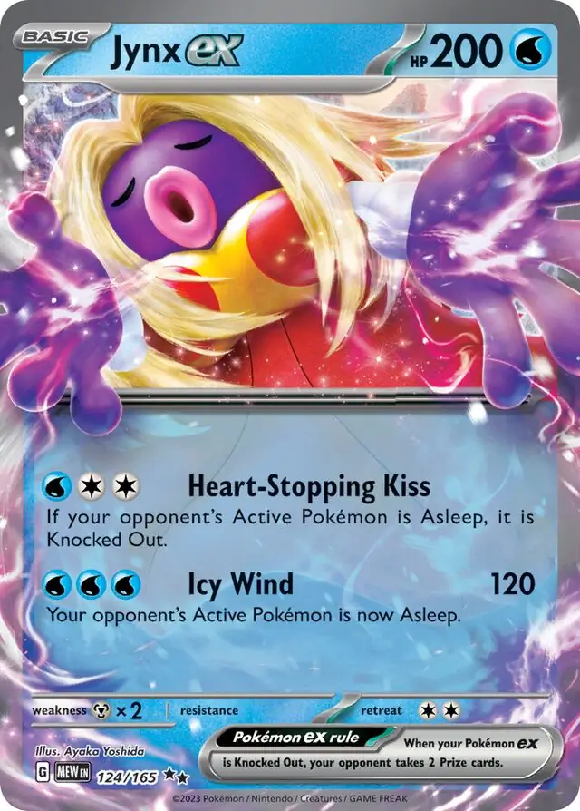 Jynx ex Pokemon card from Pokemon Card 151