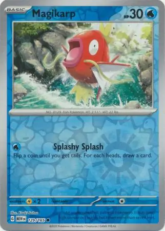 Magikarp Reverse Holo Pokemon card from Pokemon Card 151