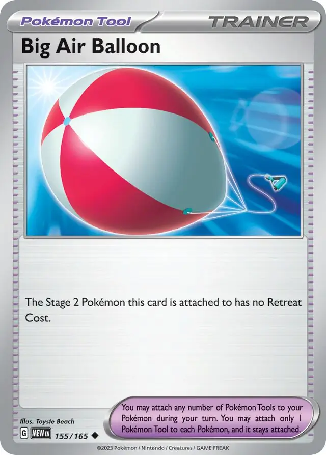 Big Air Balloon Pokemon card from Pokemon Card 151