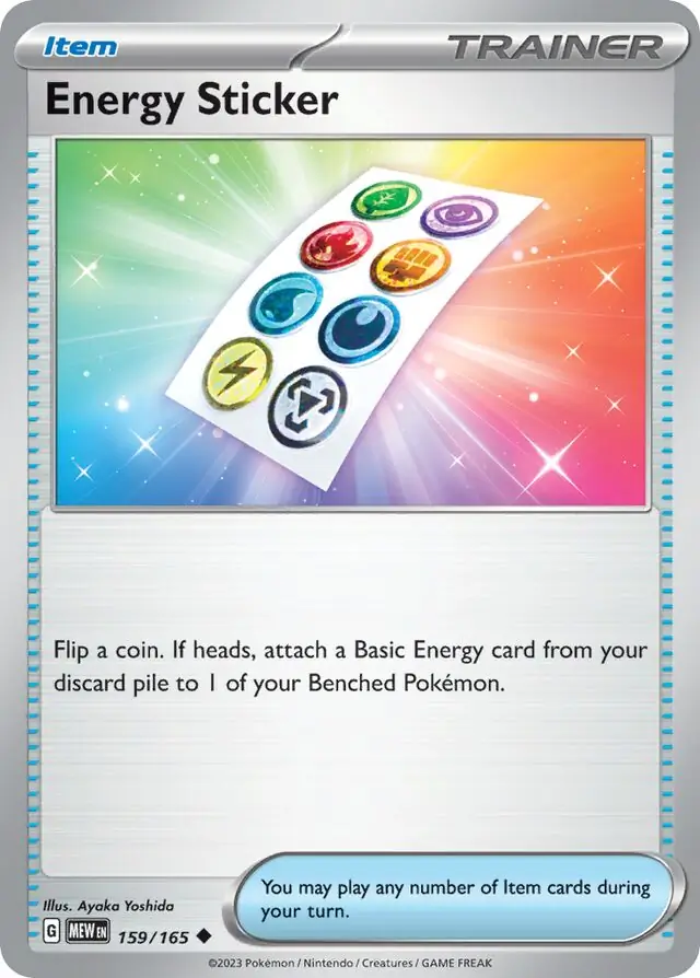Energy Sticker Pokemon card from Pokemon Card 151