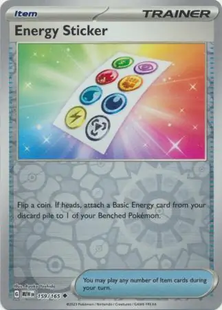 Energy Sticker Reverse Holo Pokemon card from Pokemon Card 151