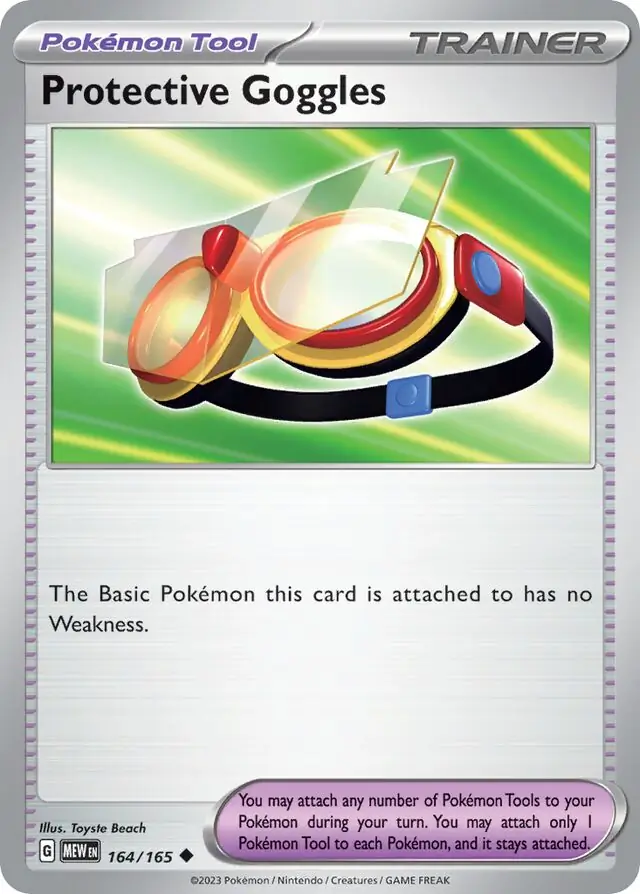 Protective Goggles Pokemon card from Pokemon Card 151