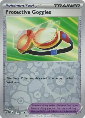 Protective Goggles Reverse Holo Pokemon card from Pokemon Card 151