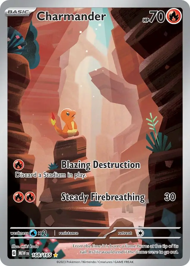 Charmander Pokemon card from Pokemon Card 151