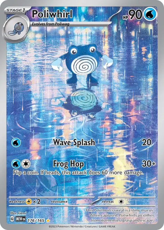 Poliwhirl Pokemon card from Pokemon Card 151