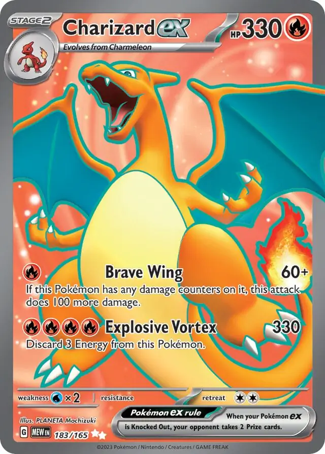 Charizard ex Pokemon card from Pokemon Card 151