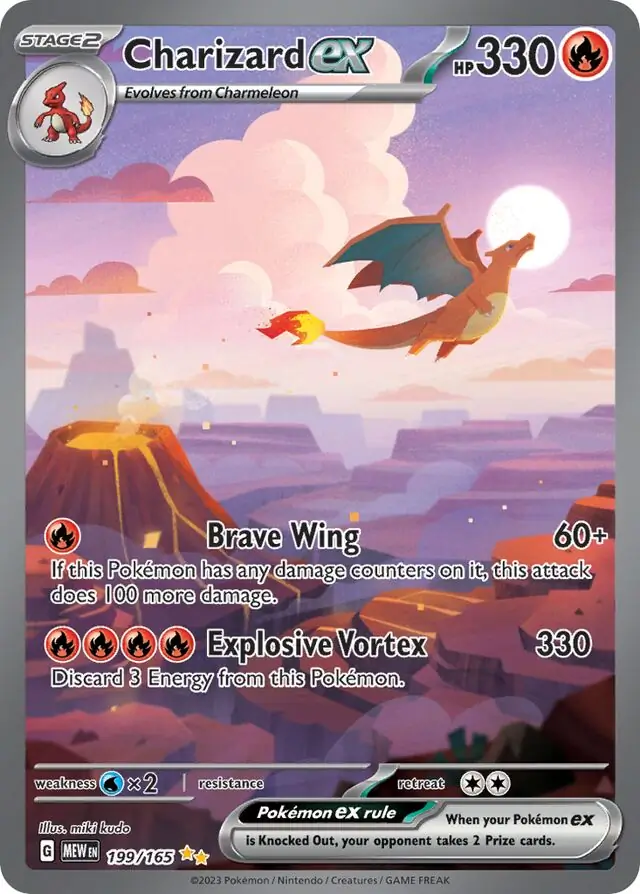 Charizard ex Pokemon card from Pokemon Card 151