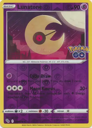 Lunatone Reverse Holo