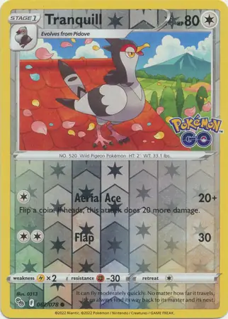 Tranquill Reverse Holo