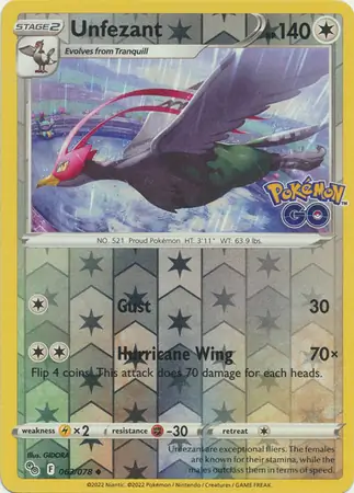 Unfezant Reverse Holo