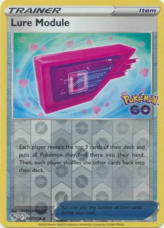 Lure Module Reverse Holo Pokemon card from Pokemon GO
