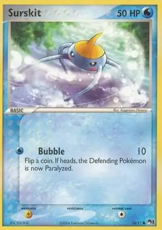 Surskit Pokemon card from Pop Series 1