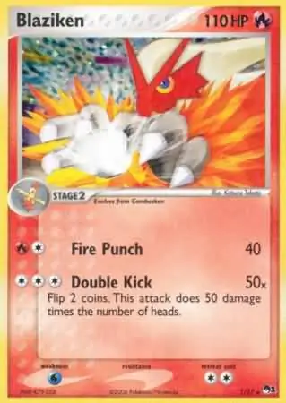 Blaziken Pokemon card from Pop Series 1