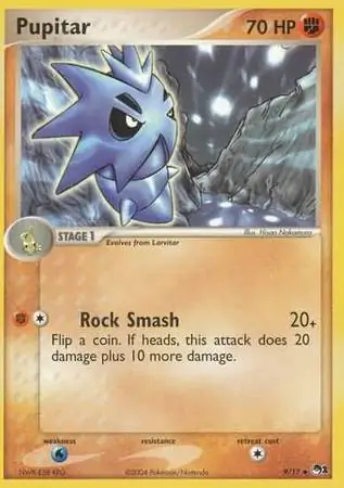 Pupitar Pokemon card from Pop Series 1