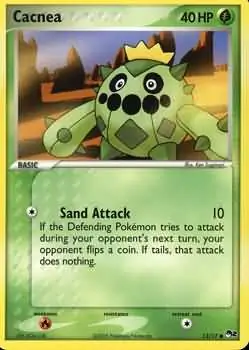 Cacnea Pokemon card from Pop Series 2