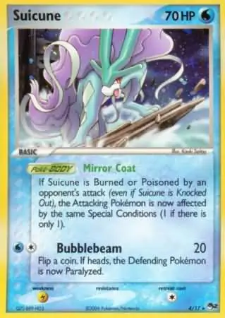 Suicune Pokemon card from Pop Series 2